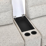 Infinia 2+3 Seater Fabric Sofa Set with Rectangle Console- Off White