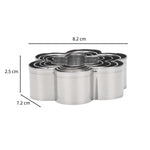 Baker's Secret Stainless Steel Cookie Cutter Set of 5- Silver