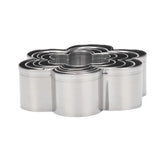 Baker's Secret Stainless Steel Cookie Cutter Set of 5- Silver