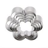 Baker's Secret Stainless Steel Cookie Cutter Set of 5- Silver