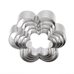 Baker's Secret Stainless Steel Cookie Cutter Set of 5- Silver
