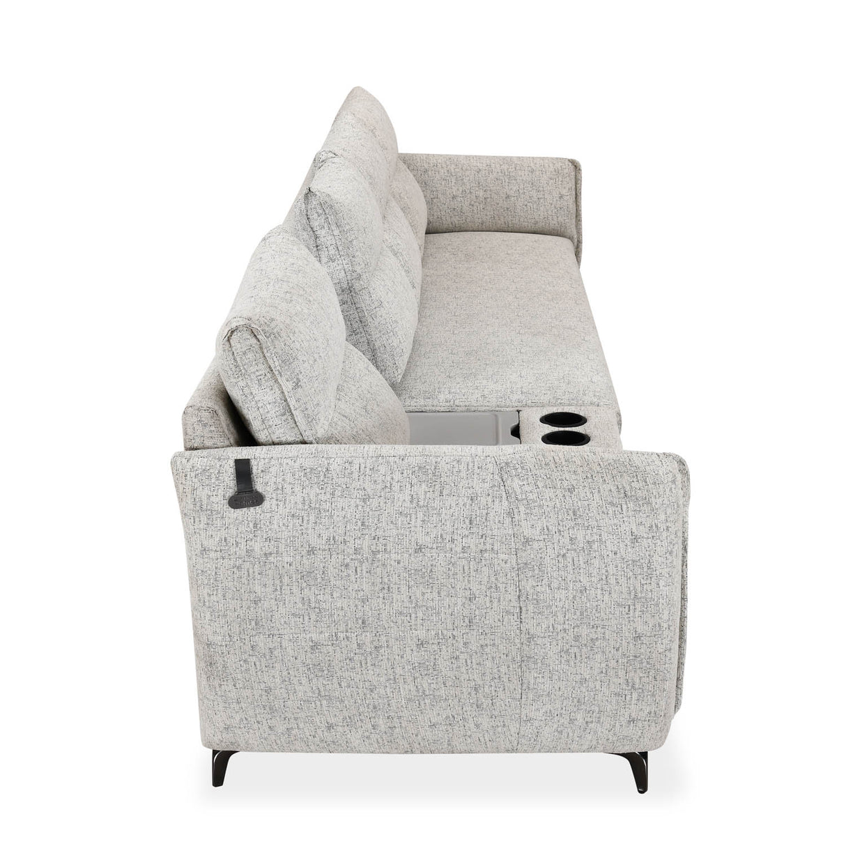 Infinia 1+3 Seater Fabric Sofa Set with Rectangle Console- Off White