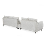Infinia 2+3 Seater Fabric Sofa Set with Rectangle Console- Off White