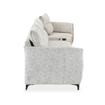 Infinia 3+1 Seater Fabric Sofa Set with Triangle Console- Off White