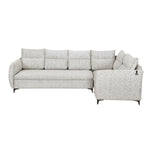 Infinia 3+1+1 Seater Fabric Sofa Set with Left Corner Sofa- Off White