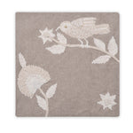 Embroidered Chambray Trivet- Beige