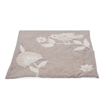 Embroidered Chambray Trivet- Beige
