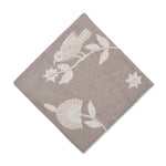 Embroidered Chambray Trivet- Beige