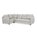 Infinia 3+1+1 Seater Fabric Sofa Set with Right Corner Sofa- Off White
