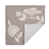 Embroidered Chambray Trivet- Beige