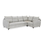 Infinia 3+1+1 Seater Fabric Sofa Set with Left Corner Sofa- Off White