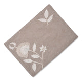 Floral Embroidered Chambray Placemat- Beige