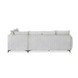 Infinia 3+1+1 Seater Fabric Sofa Set with Left Corner Sofa- Off White