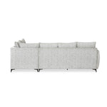 Infinia 3+1+1 Seater Fabric Sofa Set with Left Corner Sofa- Off White