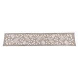 Decorative Embroidered Table Runner- Beige, 180 x 33 cm