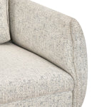 Infinia 2 Seater Fabric Sofa with Triangle Console- Off White