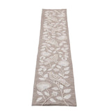Decorative Embroidered Table Runner- Beige, 180 x 33 cm