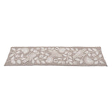 Decorative Embroidered Table Runner- Beige, 120 x 33 cm