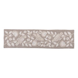 Decorative Embroidered Table Runner- Beige, 120 x 33 cm