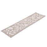 Decorative Embroidered Table Runner- Beige, 120 x 33 cm