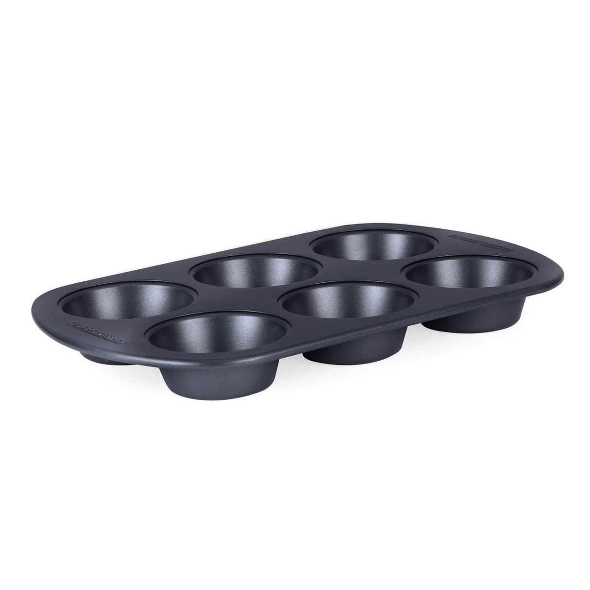 Baker's Secret 6 Cup Muffin Pan- Grey