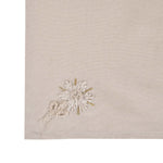 Embroidered Cotton & Polyester Napkin Set of 4- Beige