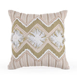 Zigzag Cotton & Polyester 16" x 16" Cushion Cover- Multicolor