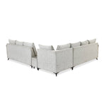 Infinia 3+3+1 Seater Fabric Sofa Set with Right Corner Sofa and Rectangle Console- Off White