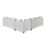 Infinia 3+3+1 Seater Fabric Sofa Set with Right Corner Sofa- Off White