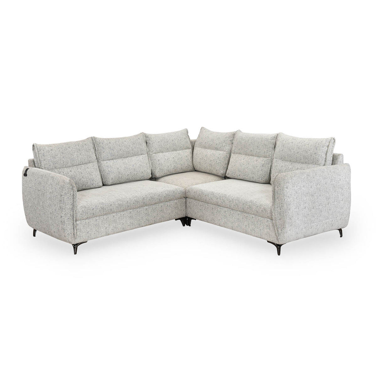 Infinia 2+2+1 Seater Fabric Sofa Set with Left Corner Sofa- Off White