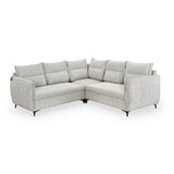 Infinia 2+2+1 Seater Fabric Sofa Set with Left Corner Sofa- Off White