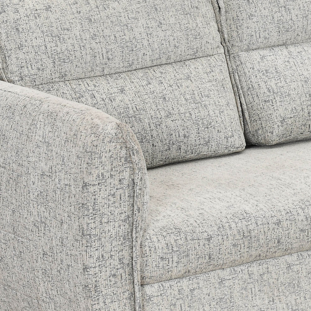 Infinia 2+2+1 Seater Fabric Sofa Set with Left Corner Sofa- Off White