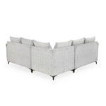 Infinia 2+2+1 Seater Fabric Sofa Set with Left Corner Sofa- Off White