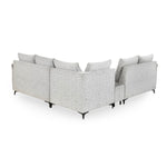 Infinia 2+2+1 Seater Fabric Sofa Set with Left Corner Sofa and Rectangle Console- Off White