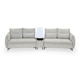 Infinia 2+2 Seater Fabric Sofa Set with Triangle Console- Off White