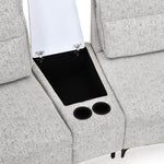 Infinia 2+2 Seater Fabric Sofa Set with Triangle Console- Off White