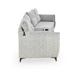 Infinia 2+2 Seater Fabric Sofa Set with Triangle Console- Off White