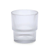 Stackable 330 ml Whisky Glass Set of 6- Transparent