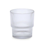 Stackable 330 ml Whisky Glass Set of 6- Transparent