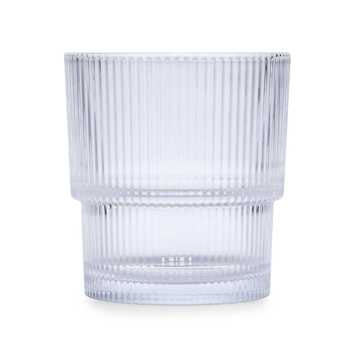 Stackable 330 ml Whisky Glass Set of 6- Transparent