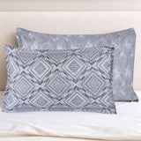 Abstract Cotton 27" x 20" Pillow Covers Set of 2- Grey