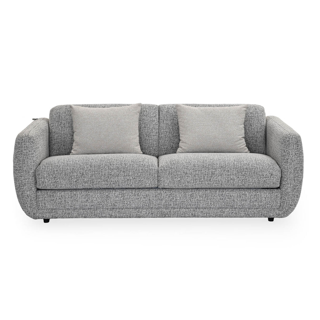 Nestivo 3 Seater Fabric Sofa Cum Bed with Pocket Spring Mattress- Texture Grey