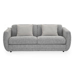 Nestivo 3 Seater Fabric Sofa Cum Bed with Pocket Spring Mattress- Texture Grey