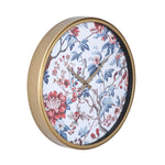 Floral Dial Wall Clock- Blue
