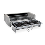 Nestivo 3 Seater Fabric Sofa Cum Bed with Pocket Spring Mattress- Texture Grey