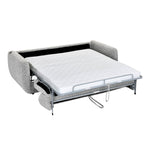 Nestivo 3 Seater Fabric Sofa Cum Bed with Pocket Spring Mattress- Texture Grey