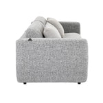 Nestivo 3 Seater Fabric Sofa Cum Bed with Pocket Spring Mattress- Texture Grey