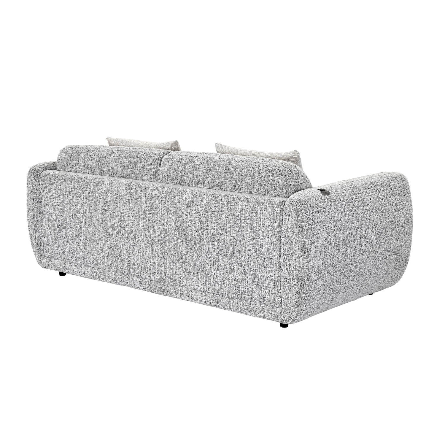 Nestivo 3 Seater Fabric Sofa Cum Bed with Pocket Spring Mattress- Texture Grey