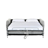 Nestivo 3 Seater Fabric Sofa Cum Bed with Pocket Spring Mattress- Texture Grey