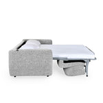 Nestivo 3 Seater Fabric Sofa Cum Bed with Pocket Spring Mattress- Texture Grey